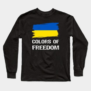 Colors of Freedom - Ukrainian Patriotic Long Sleeve T-Shirt